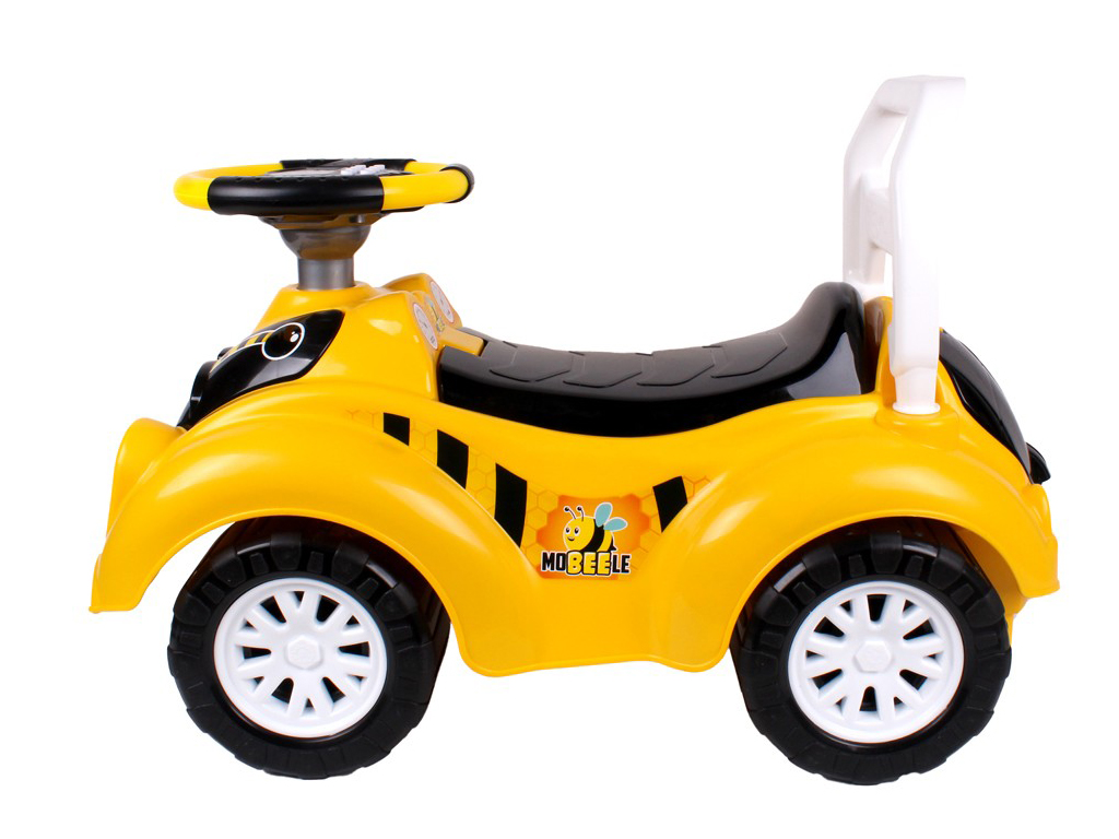 Толокар машина-бджілка жовта з кермом і музичними ефектами, ТехноК