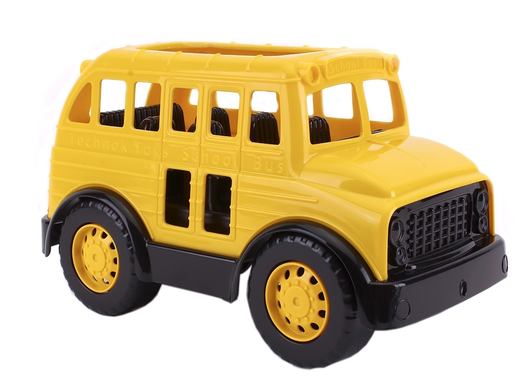 Игрушка автобус желтый пластиковый ТехноК, 27 см