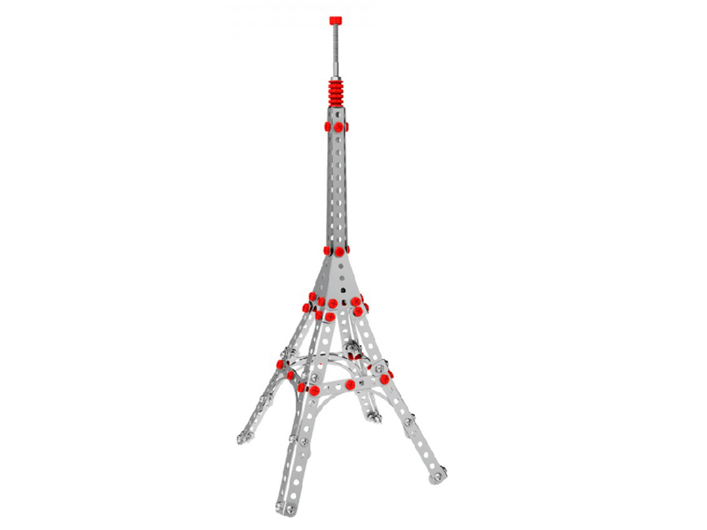 Конструктор металевий Ейфелева башта Construction Set, 37 см, 200 деталей, Технок