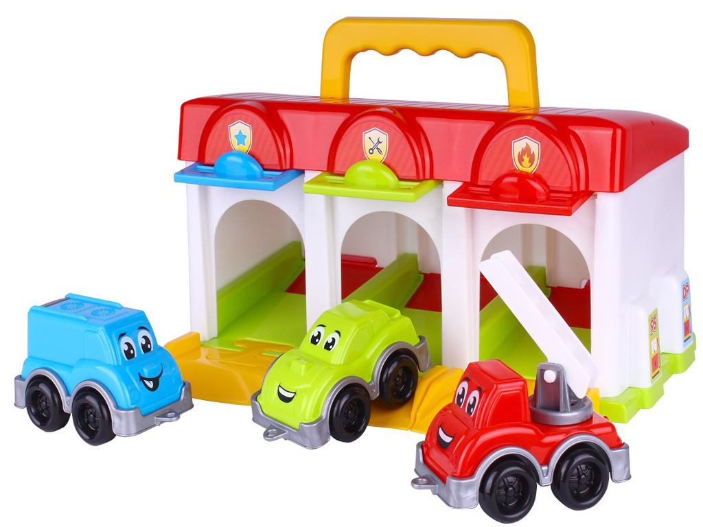 Игровой гараж с машинками Технок 8416