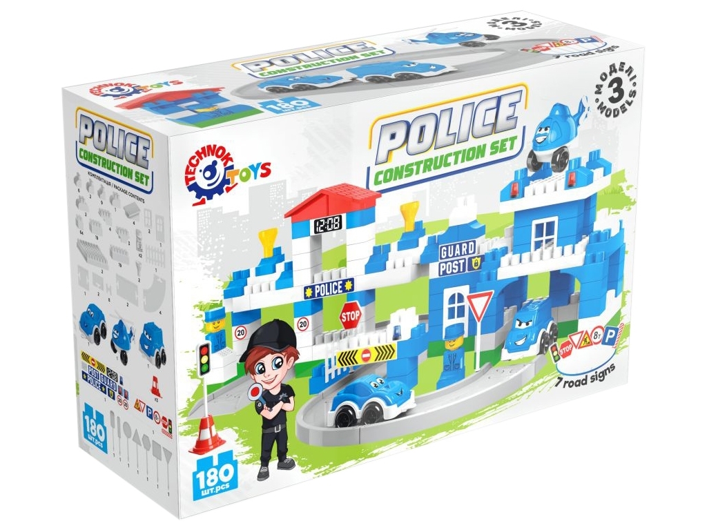 Конструктор POLICE Construction Set, 180 деталей, Технок