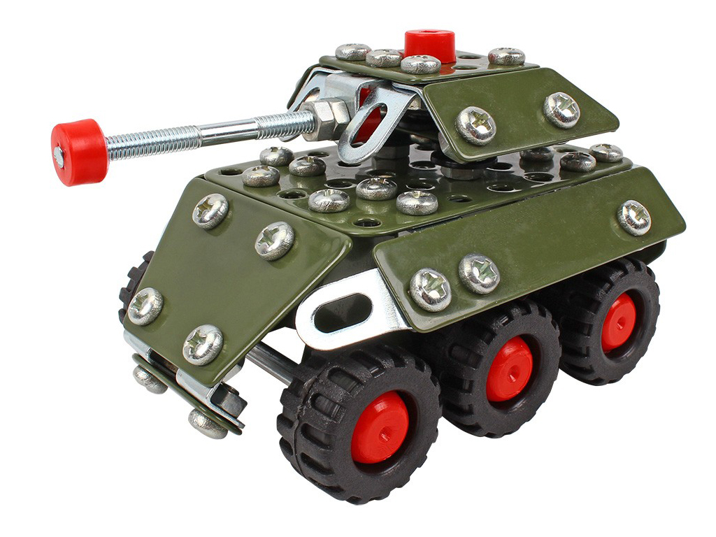 Конструктор металлический набор военных моделей Construction Set, 430 деталей, Технок