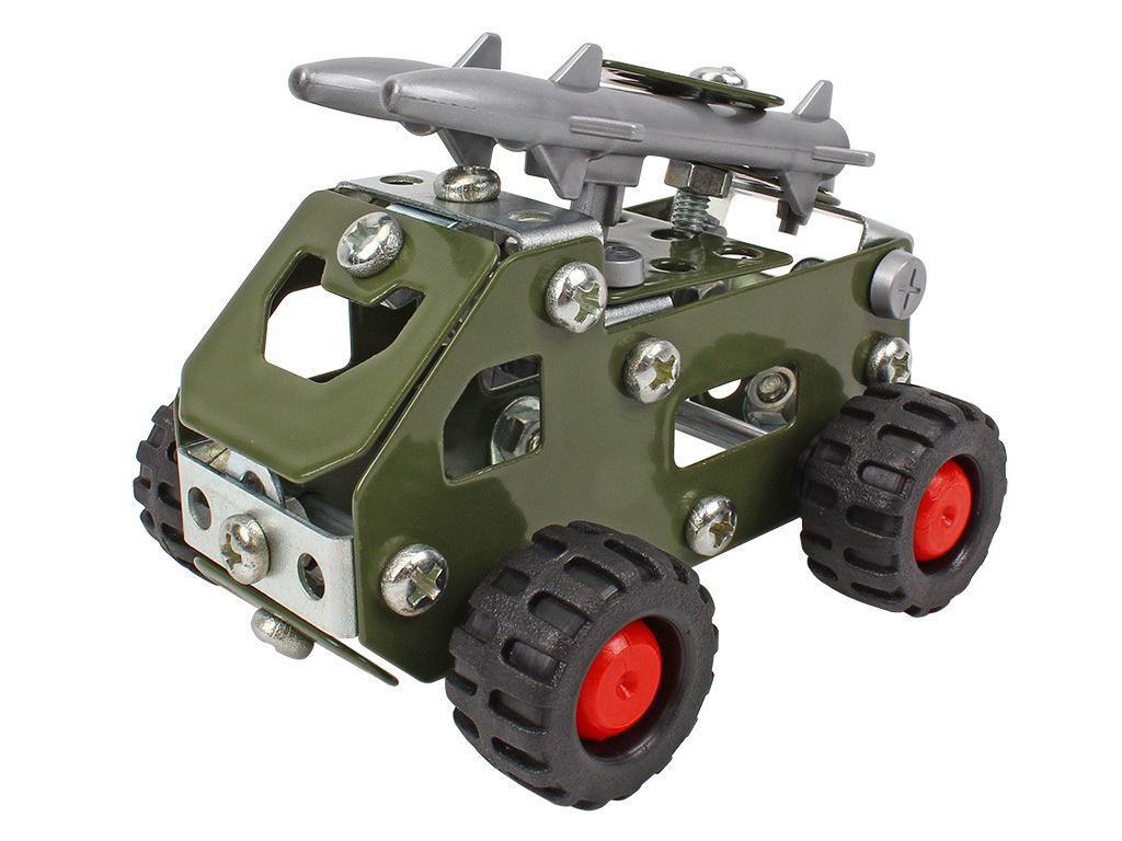 Конструктор металлический набор военных моделей Construction Set, 430 деталей, Технок