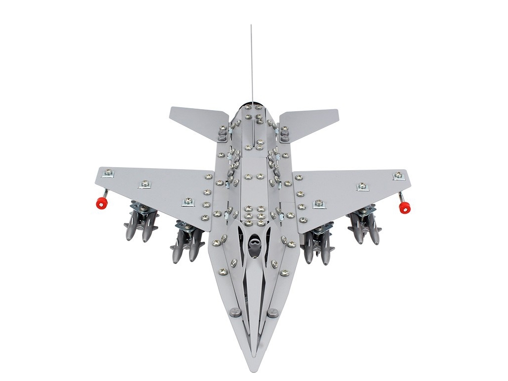 Конструктор металлический самолет F-16 Construction Set, 39 см, 430 деталей, Технок