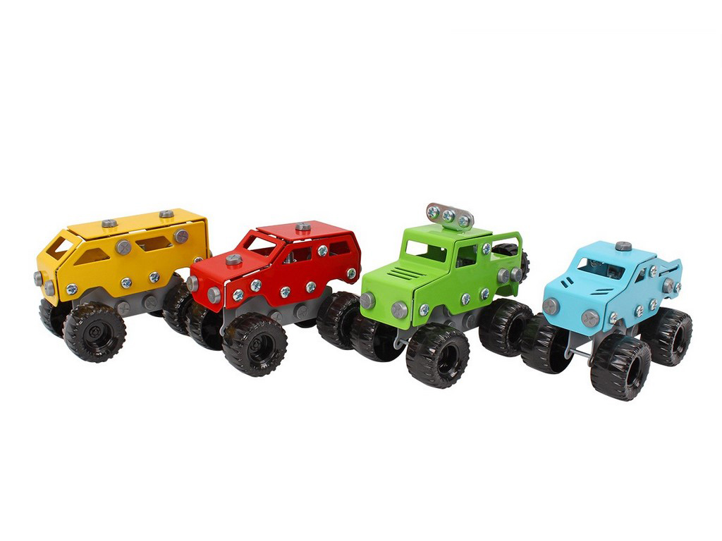 Конструктор металлический машинки Construction Set, 370 деталей, Технок