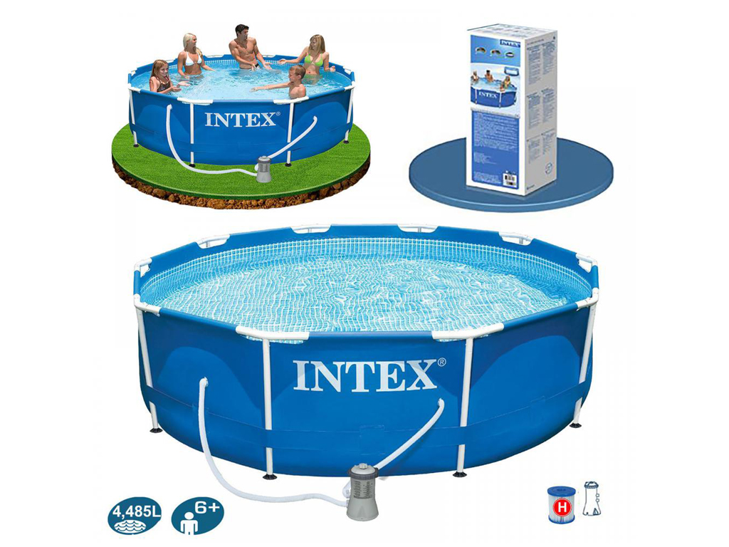 Басейн каркасний круглий Metal Frame. Intex 28202