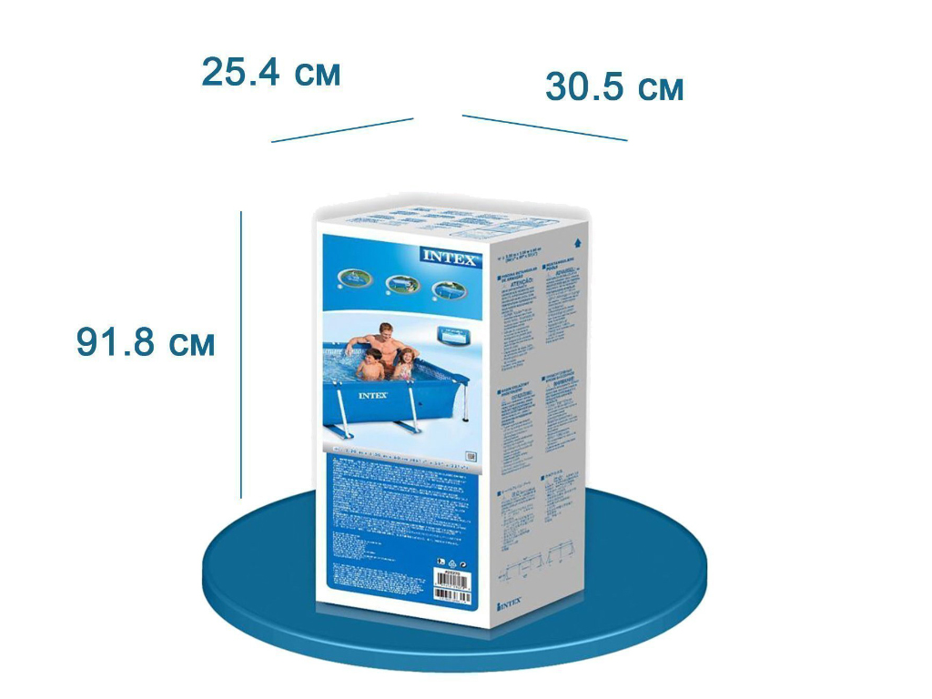 Басейн каркасний прямокутний Small Frame. Intex 28271