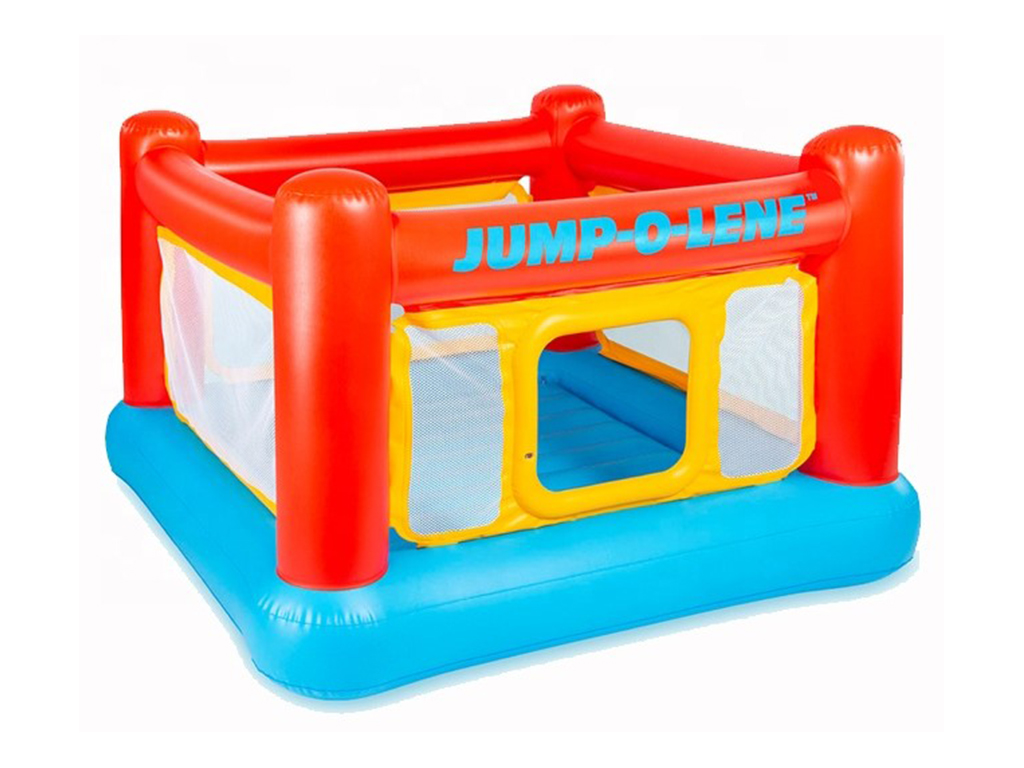 Батут надувний дитячий Intex 48260 Playhouse, вініл, квадратний, 174×174×112см