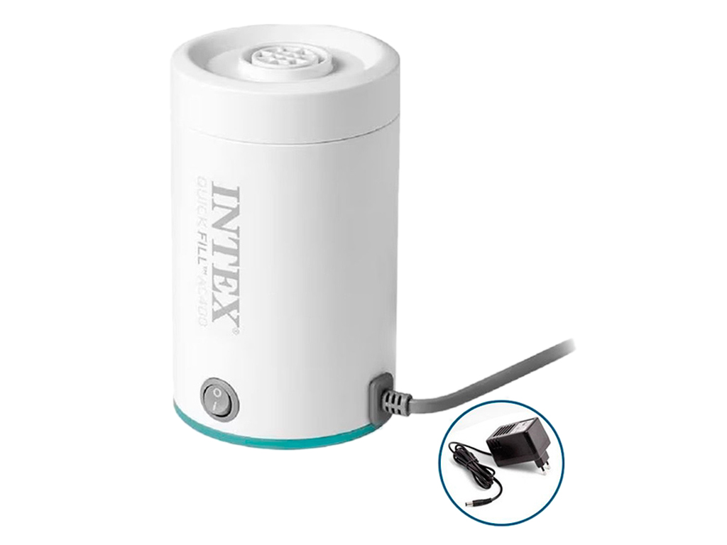 Насос электрический Intex 66646, пластик, 220–240V, 400 л/мин, с насадками, цвет белый