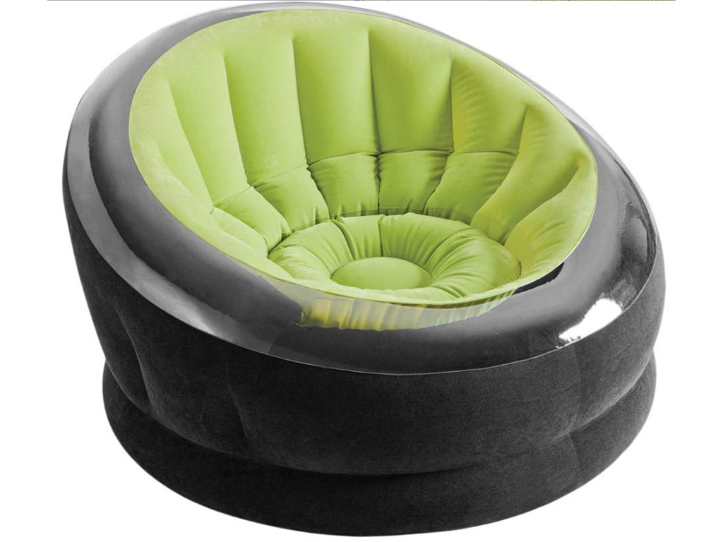 Надувное кресло из Intex 68581, ПВХ, 112×109×69 см, цвет зеленый