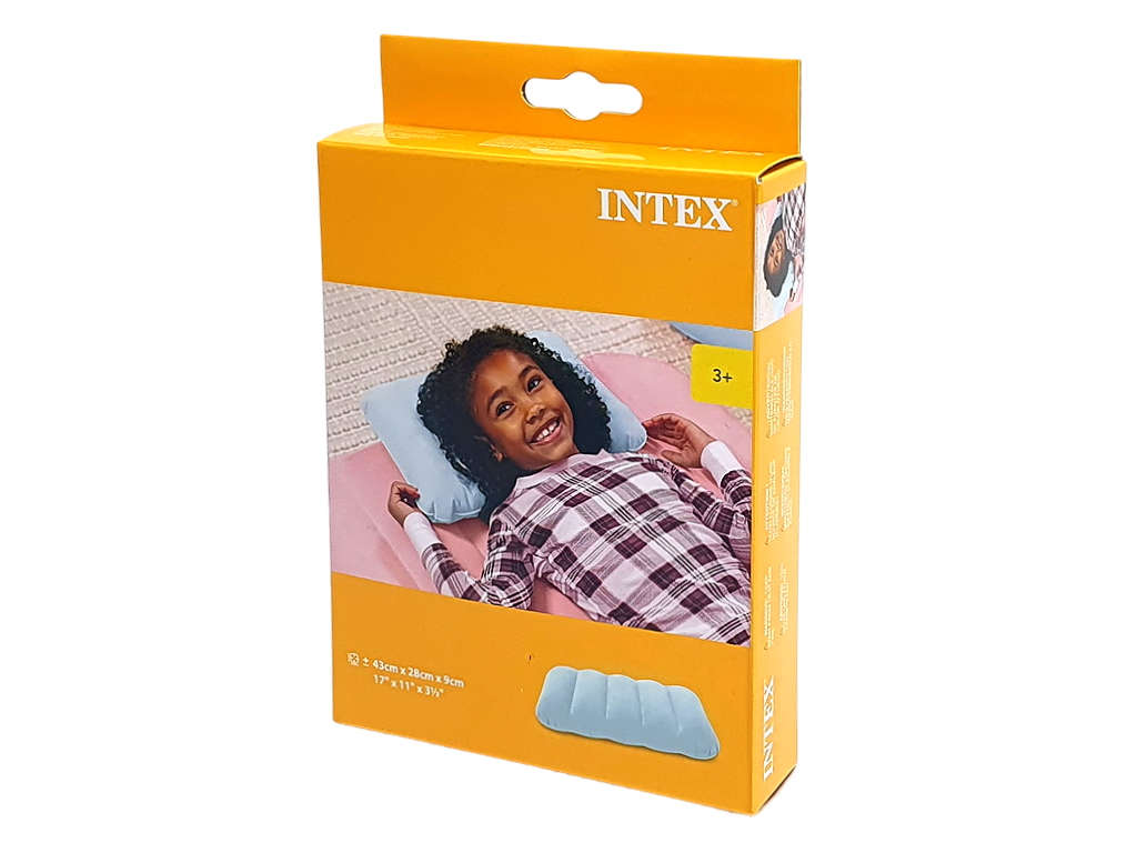 Надувная флокированная подушка Intex 68676, ПВХ, I-Beam, 43×28×9см
