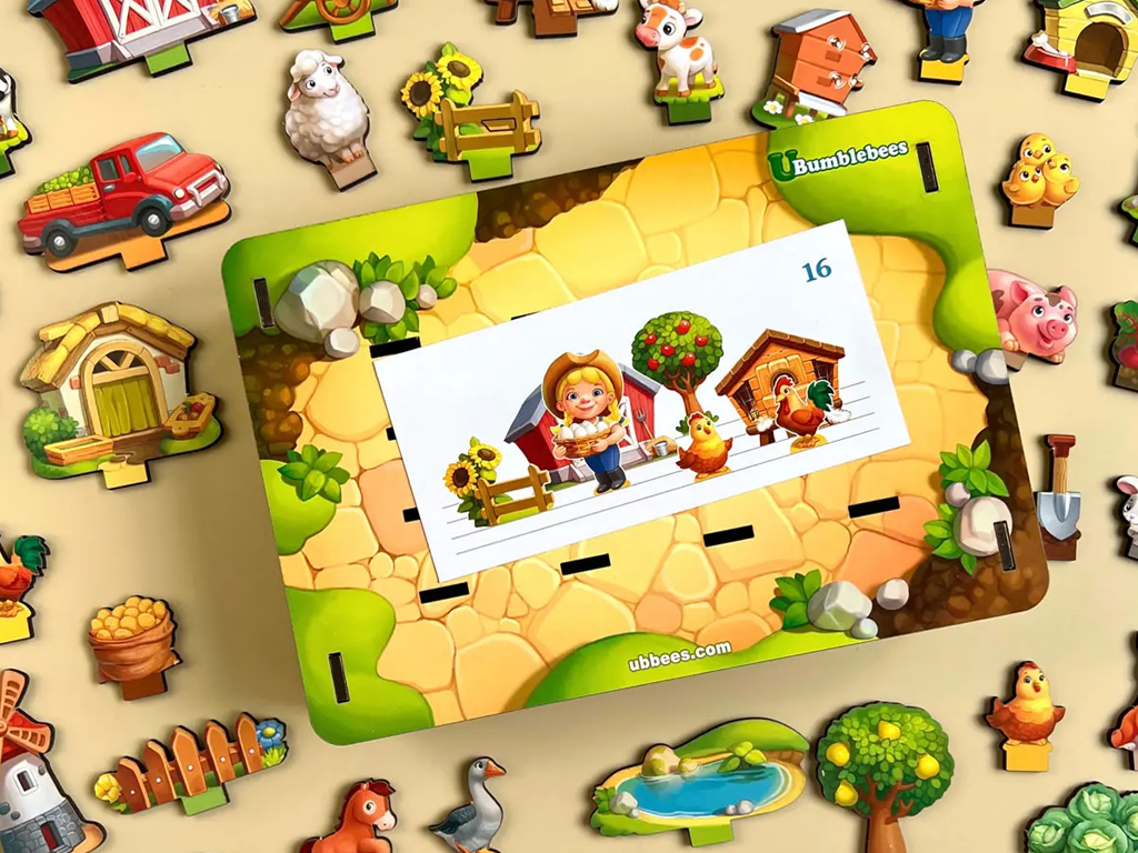 Игра с картами Панорама ферма, Ubumblebees