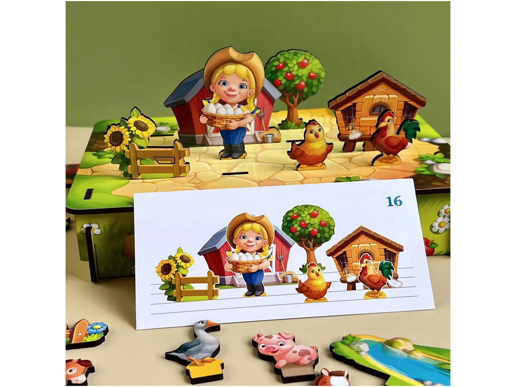 Игра с картами Панорама ферма, Ubumblebees