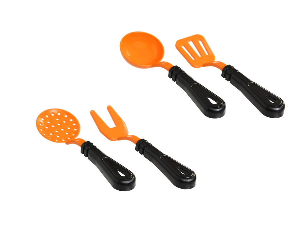 Набір посуду помаранчевий Cooking Plate with Dishes 7 предметів в коробці. Юніка