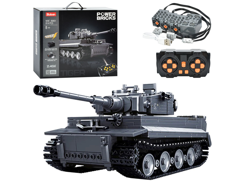 Конструктор Танк 28 см. 814 деталей. M38-B0851 Уцінка