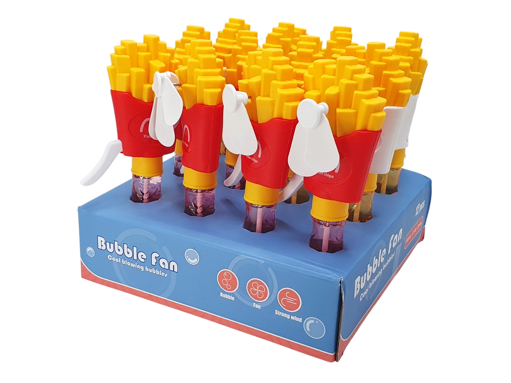 Мыльные пузыри-вентилятор Картофель Фри 20см, (цена за 1шт)