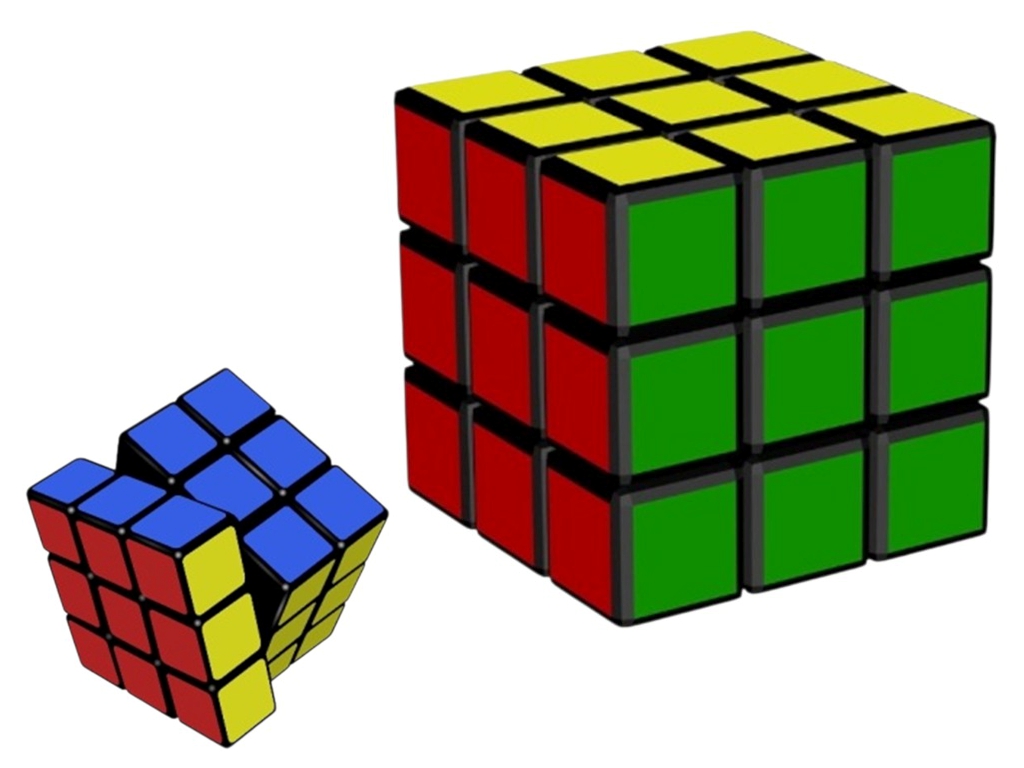 Головоломка механічна кубик-рубік 3×3, 5,5 см