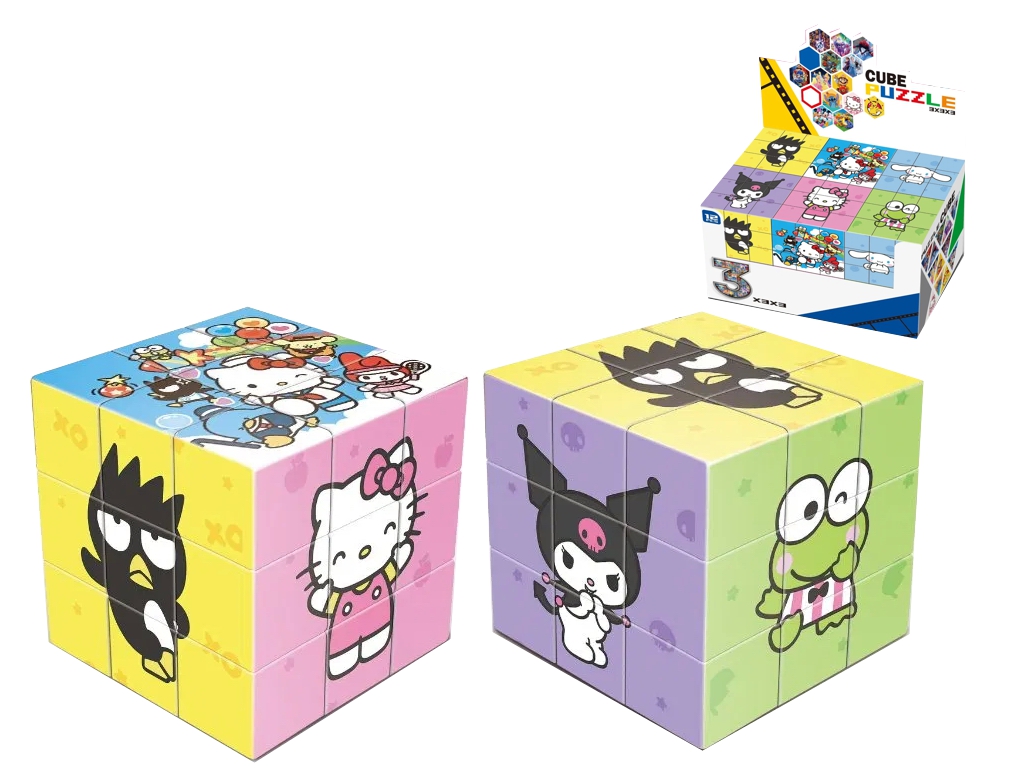 Игрушка-пазл куб 6 сторон Kitty, 5,7 см, сборка изображений
