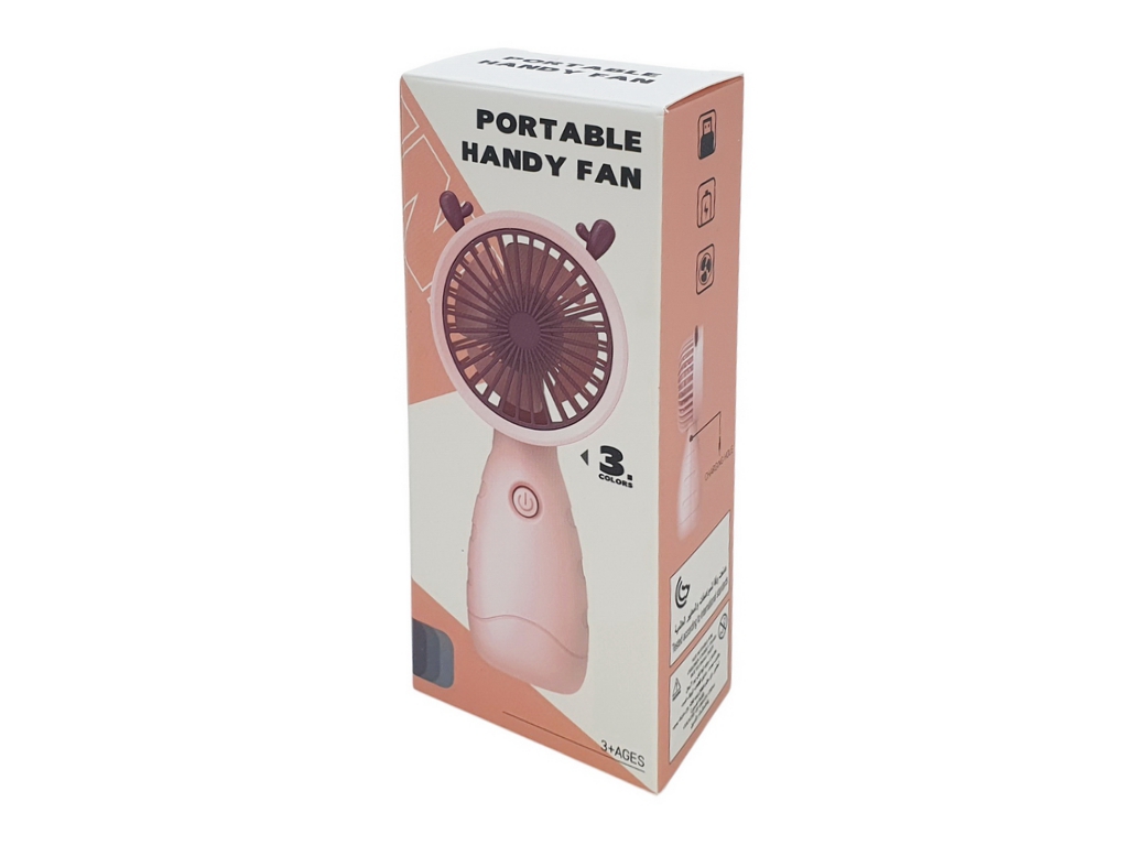 Вентилятор портативный аккумуляторный Hand Held 15 см, ручной формат