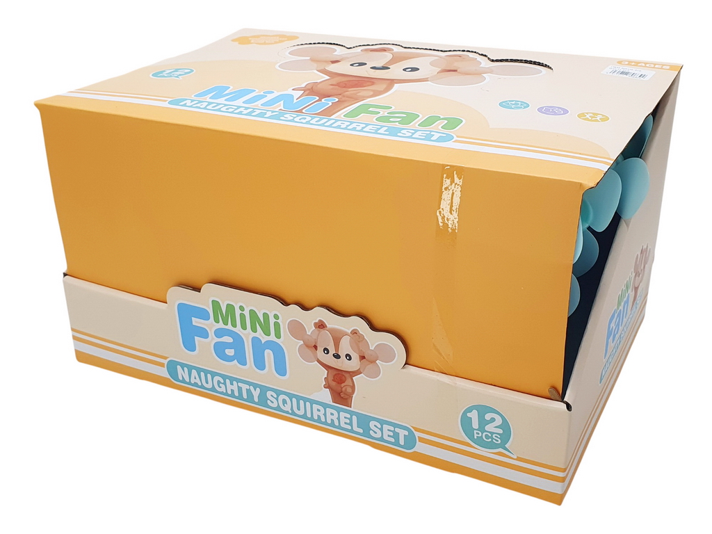 Вентилятор ручной Собачка 18 см, механический, фигурный корпус, BT-LQ-310