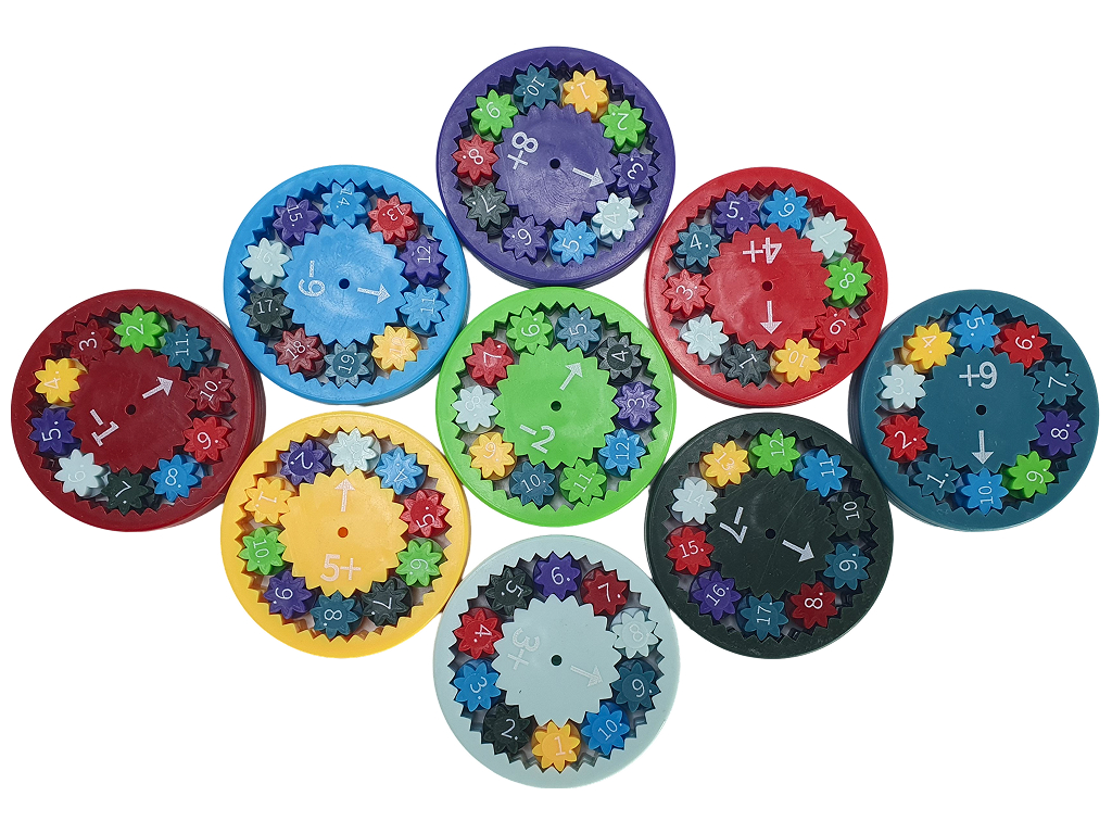 Игрушка-головоломка математическая 9 шт, пластик, 2 вида, (цена за упаковку)
