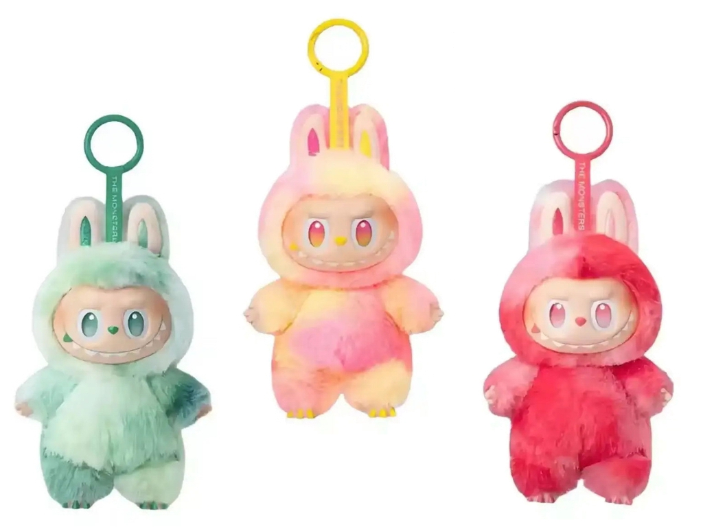 Брелок мягкий игрушка Labubu Pop Mart 15 см, сюрприз-бокс, текстиль