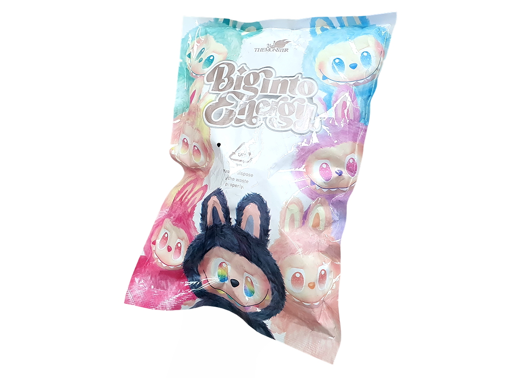 Брелок мягкий игрушка Labubu Pop Mart 15 см, сюрприз-бокс, текстиль