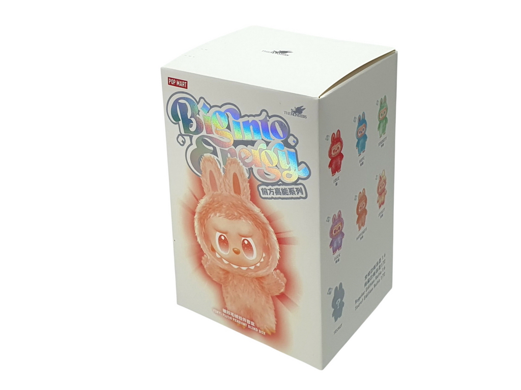 Брелок мягкий игрушка Labubu Pop Mart 15 см, сюрприз-бокс, текстиль