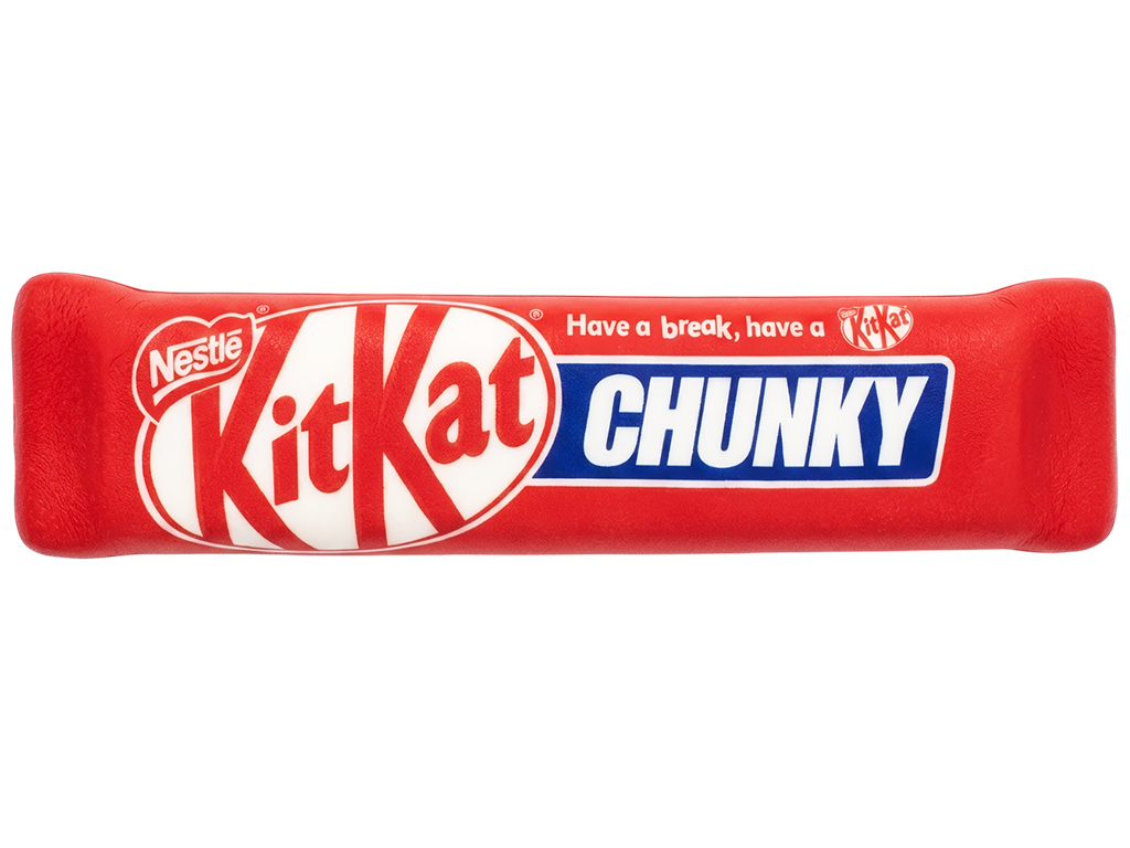 Игрушка-антистресс сквиш Шоколадный батончик KitKat Chunky, аромат шоколада,20×4,5×2,5 см