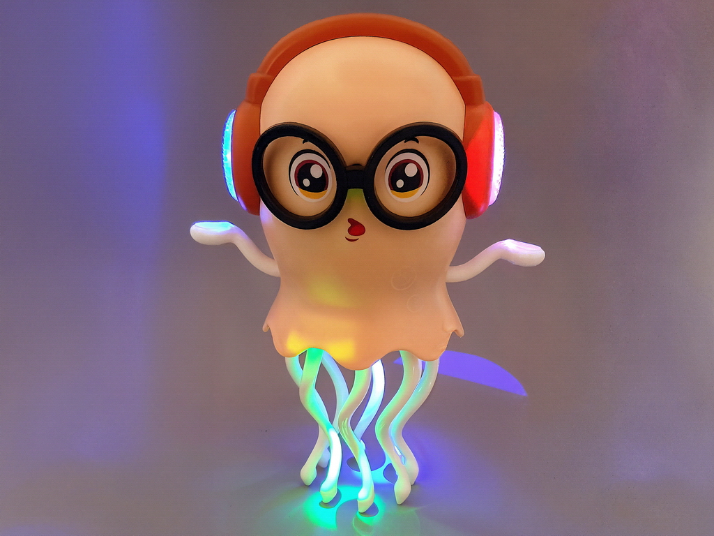 Игрушка медуза интерактивная Dancing Jellyfish HX178, светящаяся и двигающаяся музыка и звук