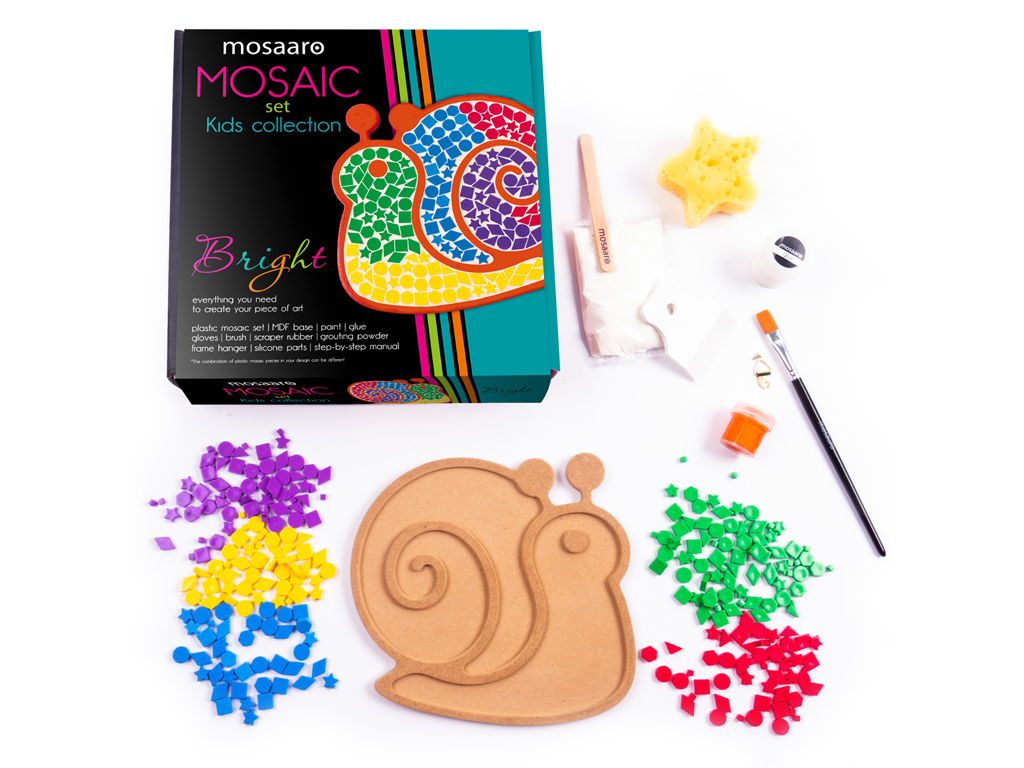 Набор для творчества пластиковая мозаика Улитка, Mosaaro MA7010