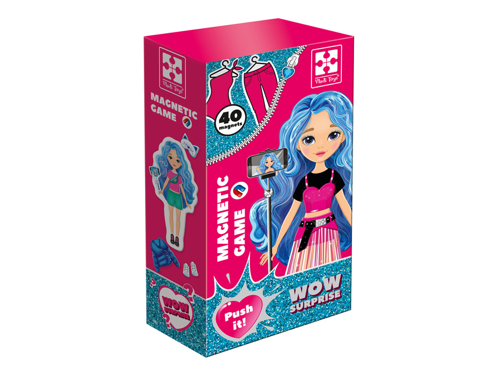 Магнитная игра-одеялка WOW Surprise Bloger, Vladi Toys VT3210-12