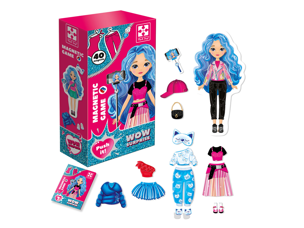 Магнитная игра-одеялка WOW Surprise Bloger, Vladi Toys VT3210-12
