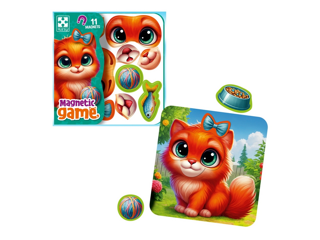 Игра магнитная развивающая Эмоции Котика, Vladi Toys, VT3220-05