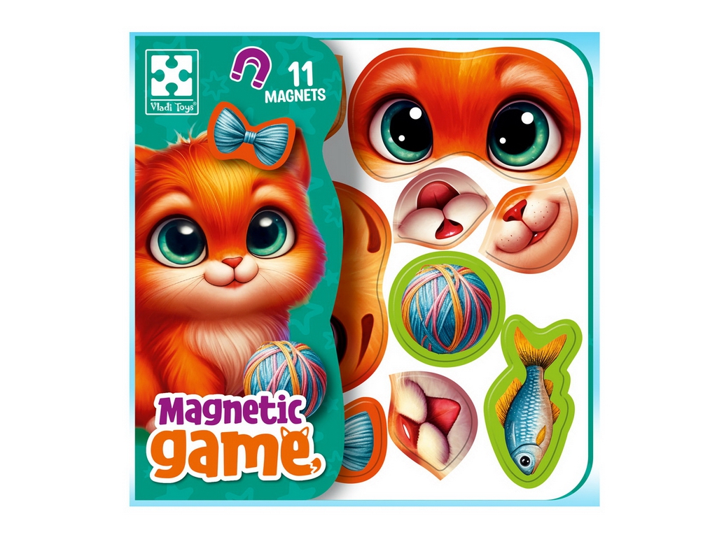 Игра магнитная развивающая Эмоции Котика, Vladi Toys, VT3220-05