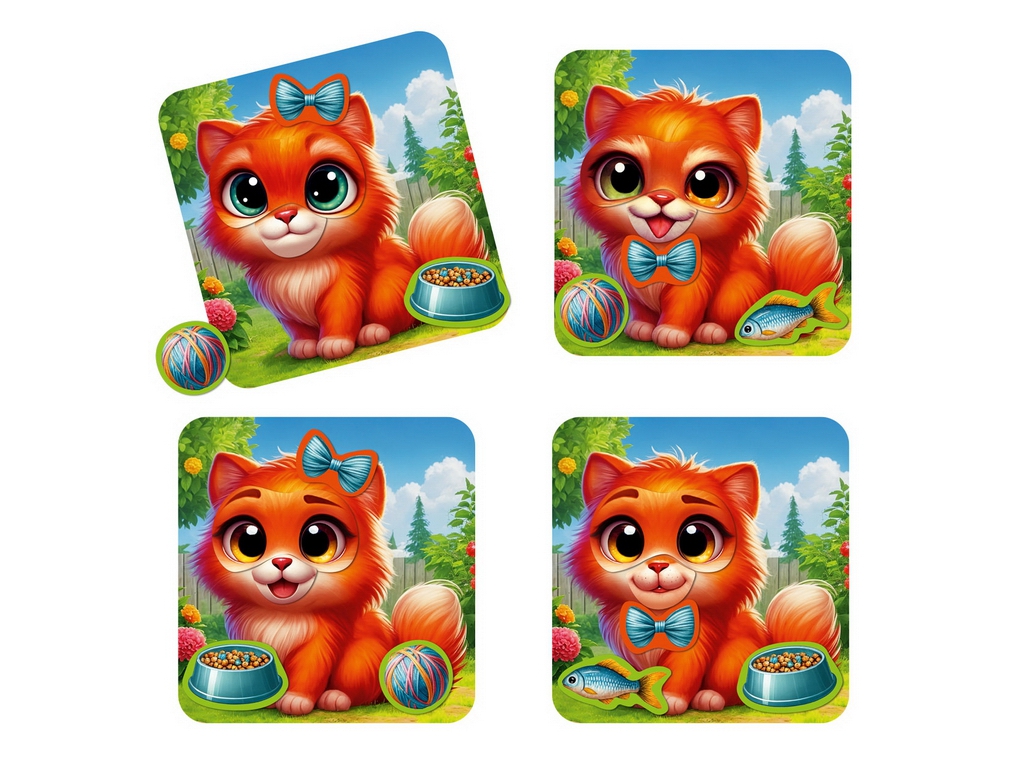 Игра магнитная развивающая Эмоции Котика, Vladi Toys, VT3220-05