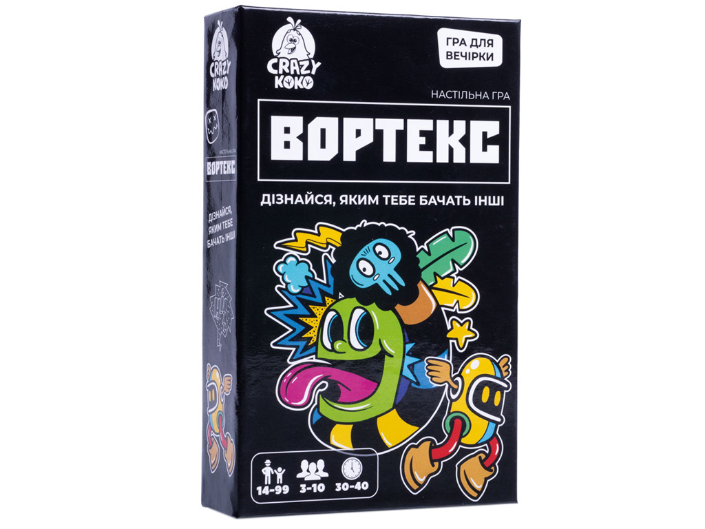 Гра настільна розважальна Вортекс, питання та голосування, Vladi Toys