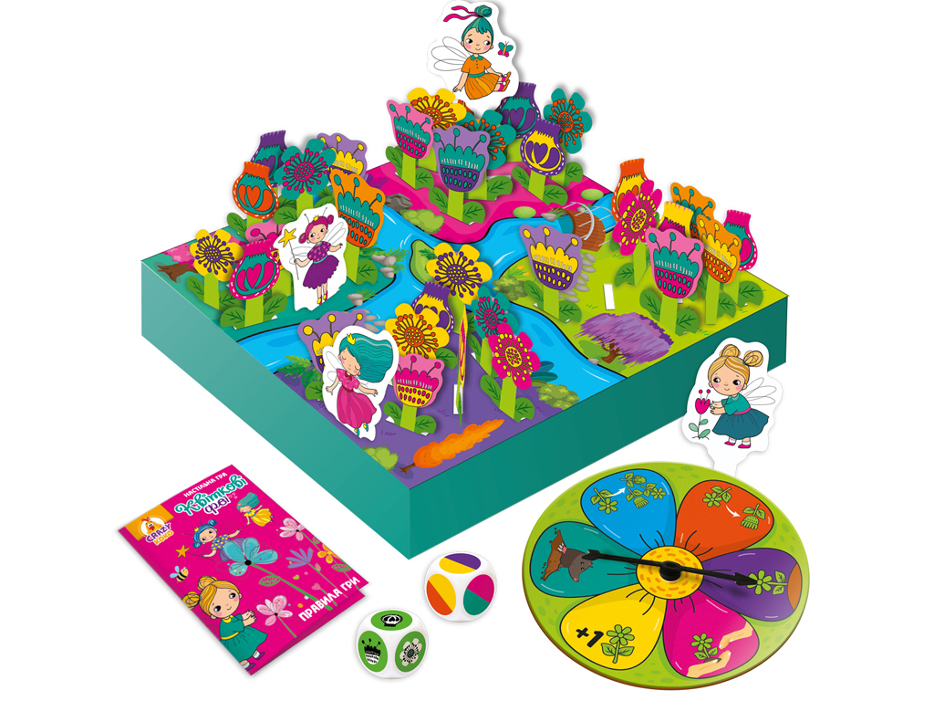 Настільна гра "Квіткові феї", 5+, Vladi Toys