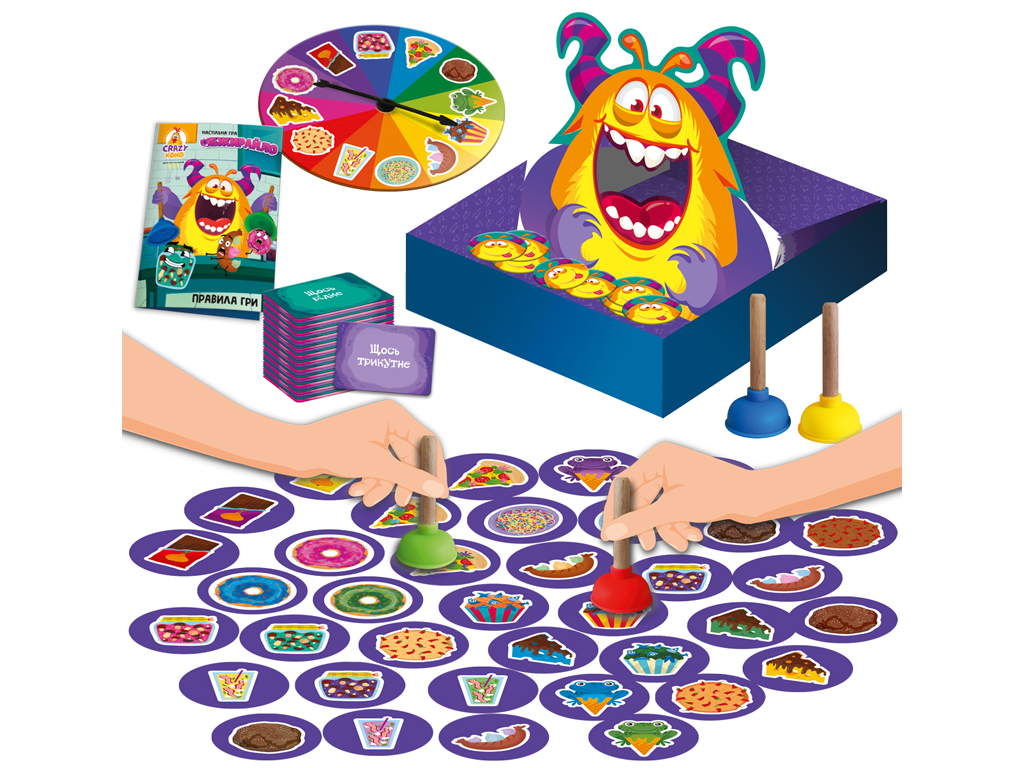 Гра настільна Обжирайло, реакція та координація, Vladi Toys