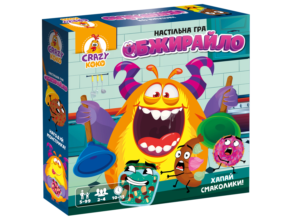 Гра настільна Обжирайло, реакція та координація, Vladi Toys