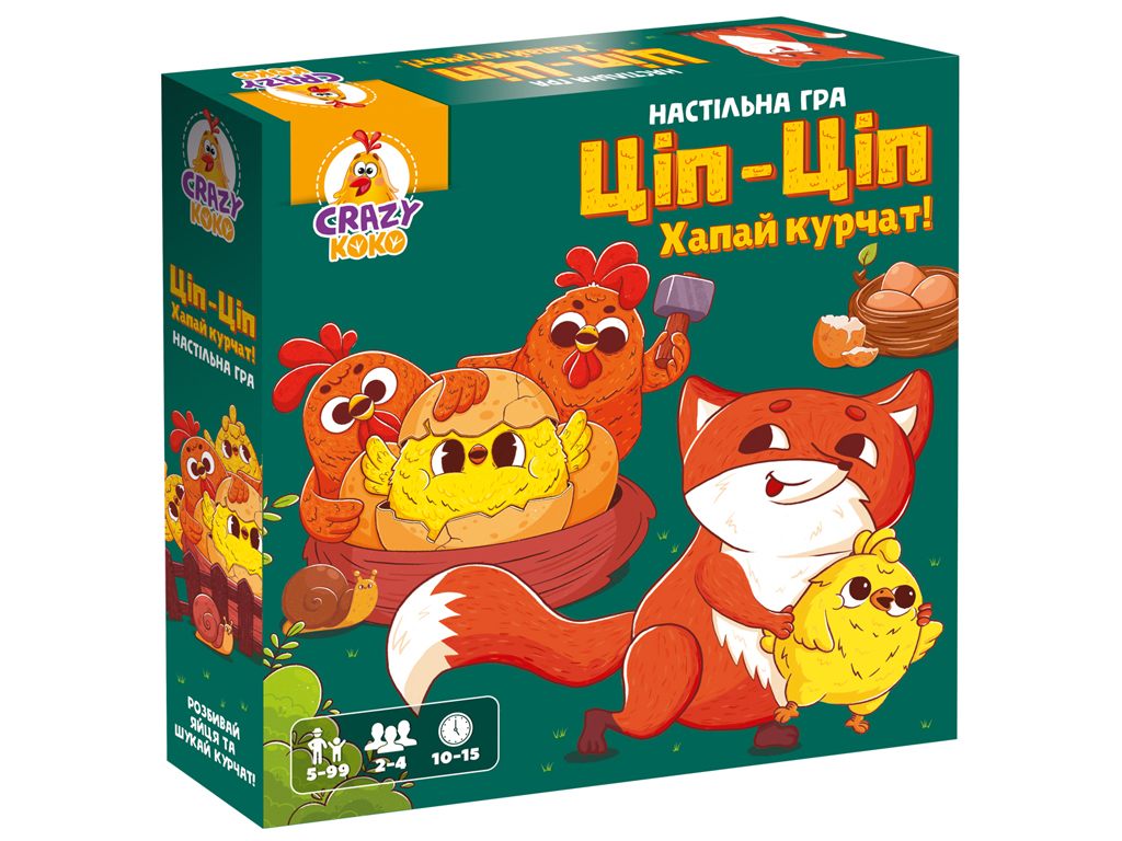 Гра настільна розважальна, Ціп-Ціп Хапай курчат! Vladi Toys