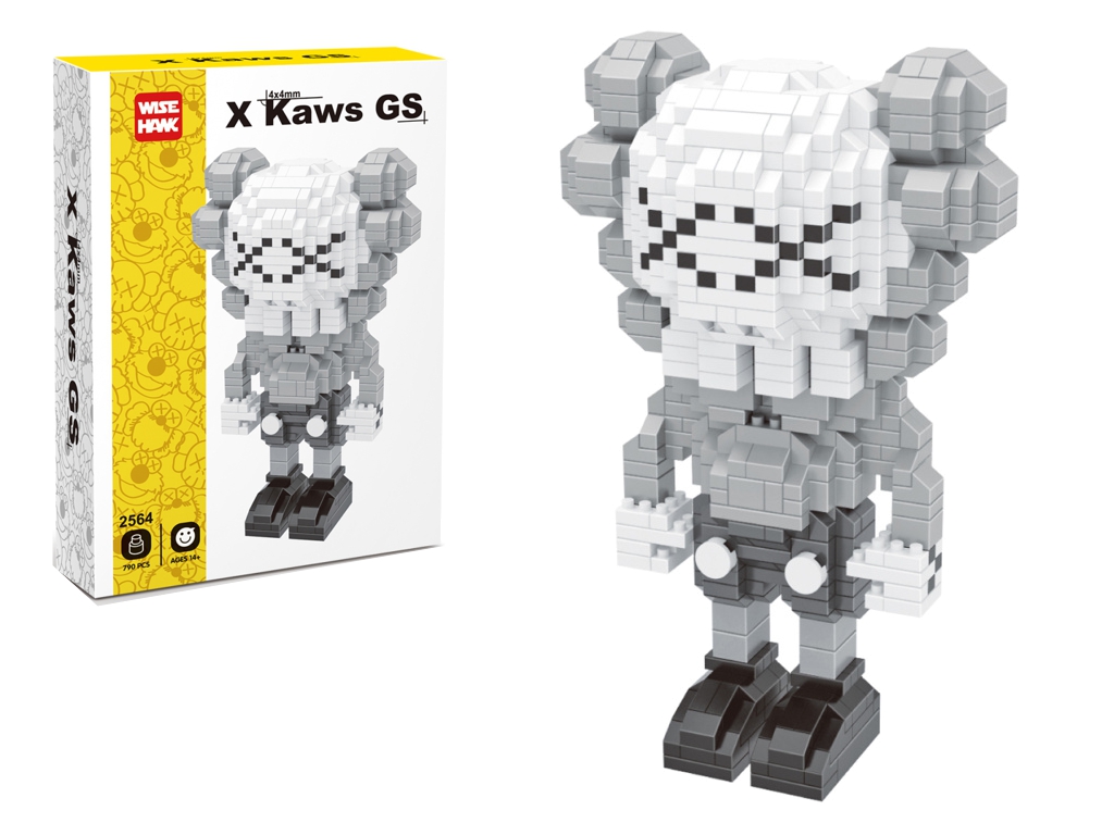 Конструктор 790 деталей Kaws Fashion, 14.7 см, фигурка персонажа