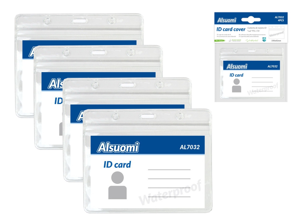 Бейдж горизонтальний Alsuomi AL7032, 4 шт