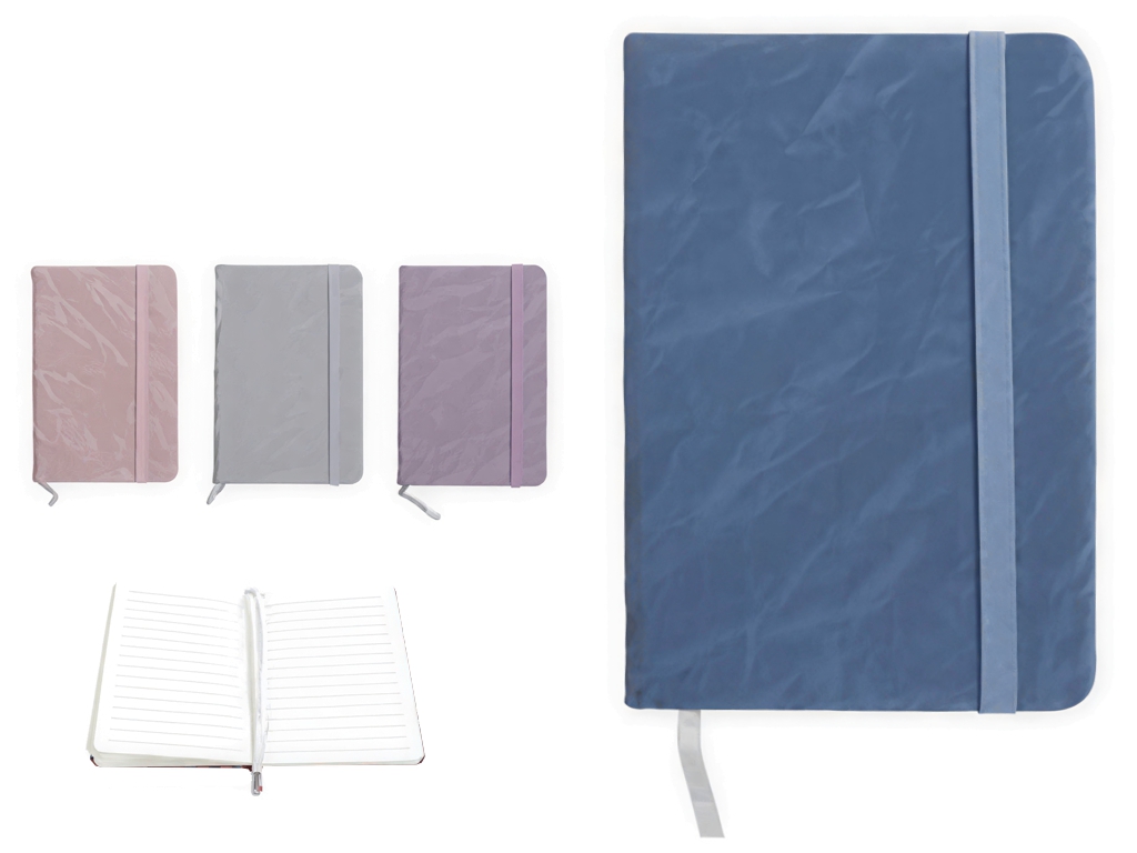 Міні-блокнот на резинці 7.5×10.5 см,  80 сторінок, мікс видів