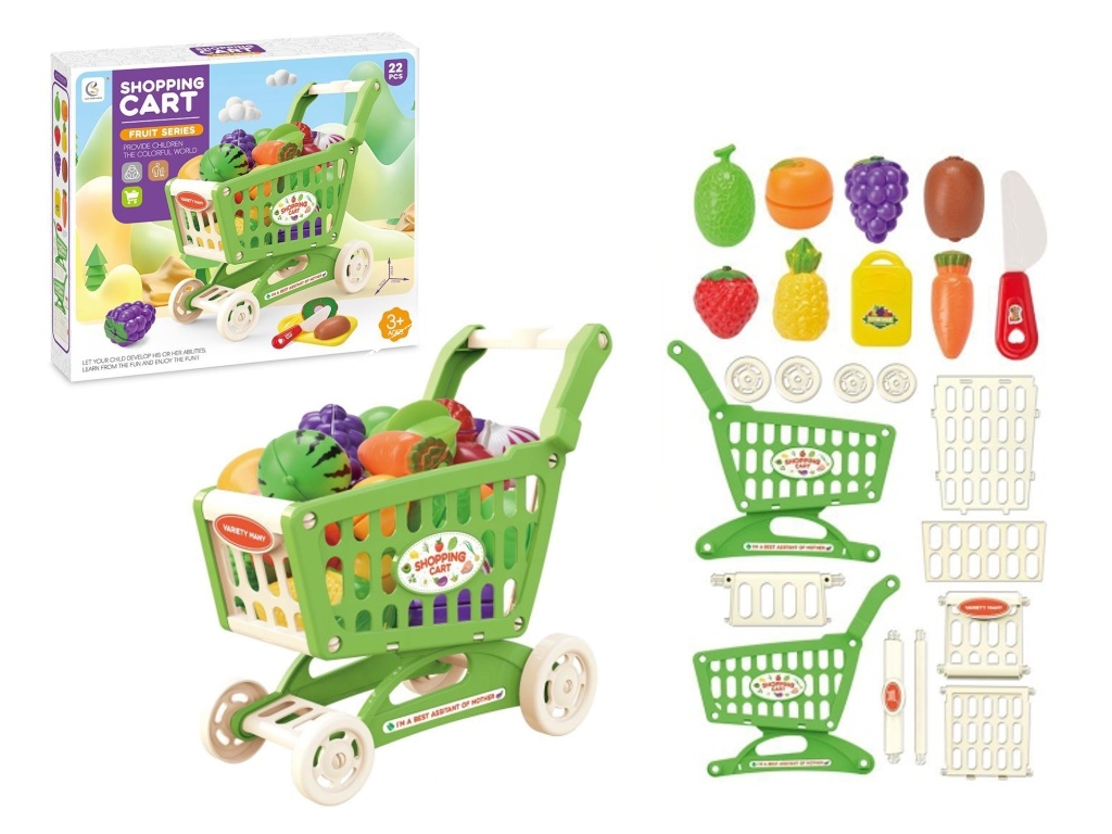 Тележка с продуктами, 22 предмета