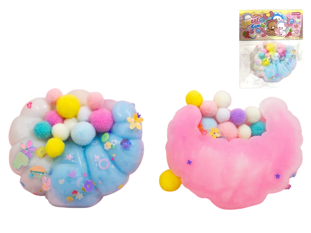 Игрушка антистресс сквиш Круассан, 2 вида (цена 1шт)