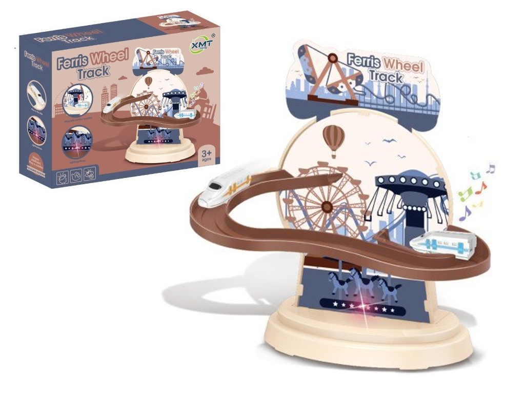 Конструктор електричний Ferris Wheel Track 18 см, рух та підсвічування, музичний