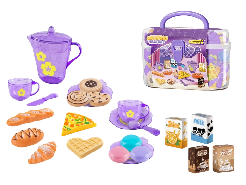 Игровой набор кухня, десерты, 25 предметов, кейс для хранения