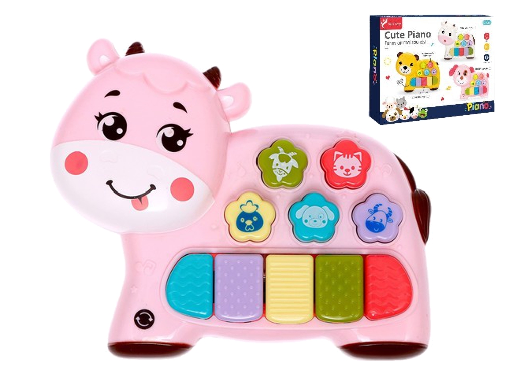 Детское электронное пианино Maverick Cute Piano, 17 см, звук и подсветка, 2 вида