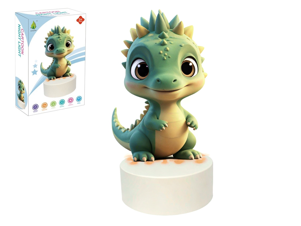 Нічник світлодіодний динозавр Cartoon Night Light, 22,5 см, світиться, USB живлення
